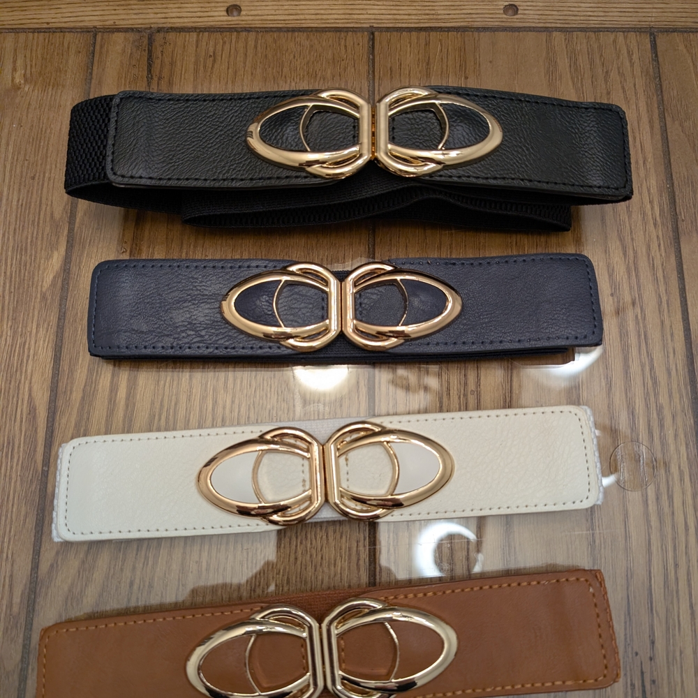 Women's 4 Pack Skinny Belt for Dresses NWT